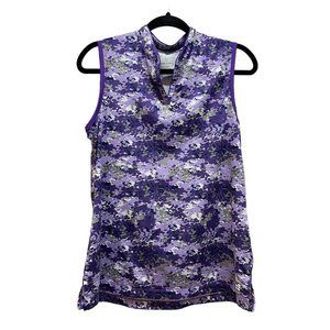 BCG Club Sport‎ Women's Tennis Printed Sleeveless Shirt Size S
